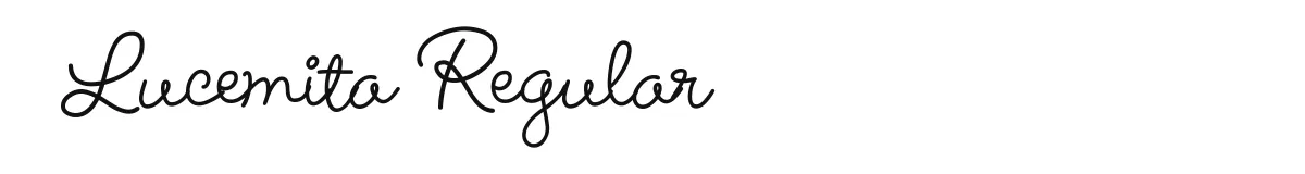 Lucemita Regular font preview