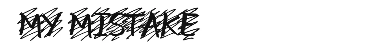 my mistake font preview