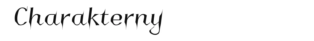 Charakterny font preview