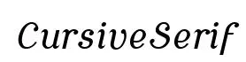 CursiveSerif