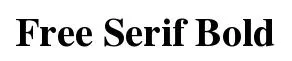 Free Serif Bold