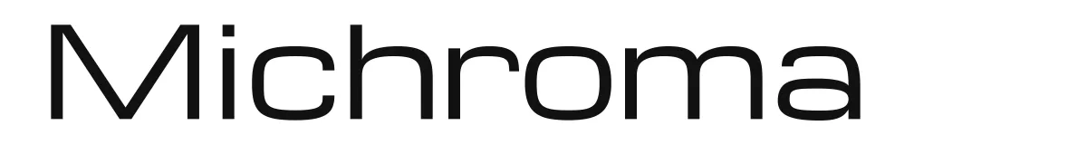 Michroma font preview