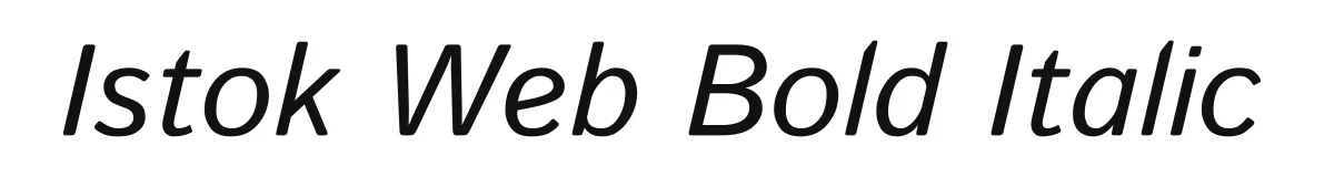 Istok Web Bold Italic font preview