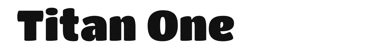 Titan One original font preview