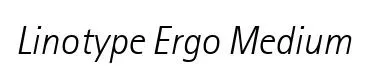 Linotype Ergo Medium