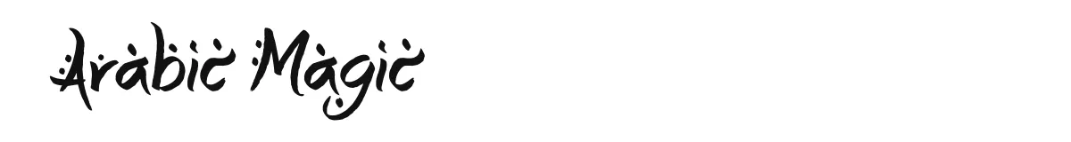 Arabic Magic font preview