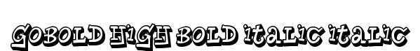 Gobold High Bold Italic Italic