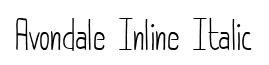 Avondale Inline Italic
