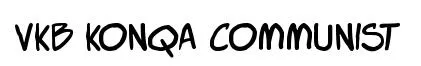 VKB KonQa Communist original font preview