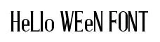 HeLlo WEeN FONT