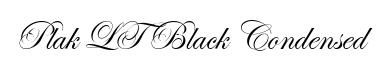 Plak LT Black Condensed