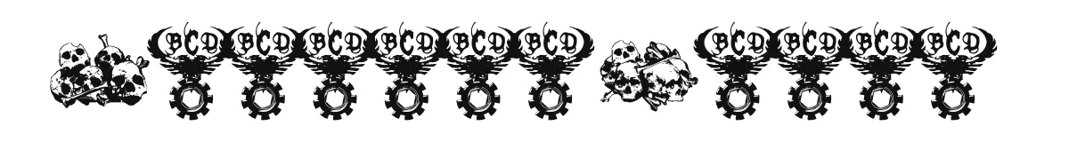 Charnel House font preview