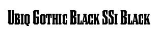 Ubiq Gothic Black SSi Black