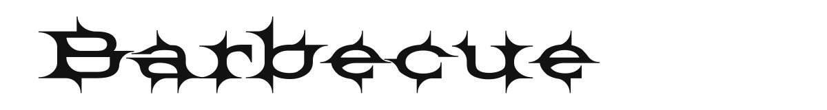 Barbecue original font preview