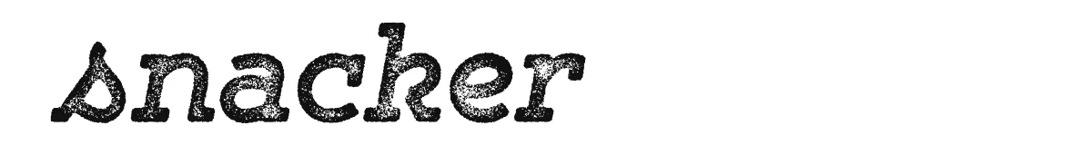 snacker original font preview