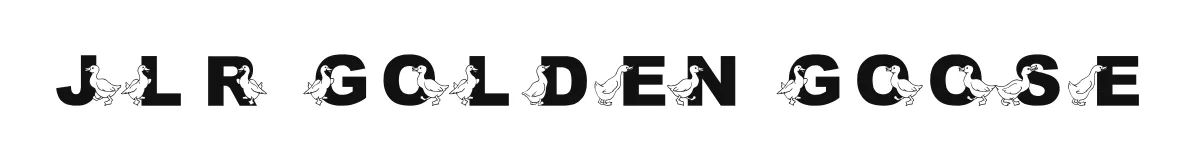 JLR Golden Goose original font preview