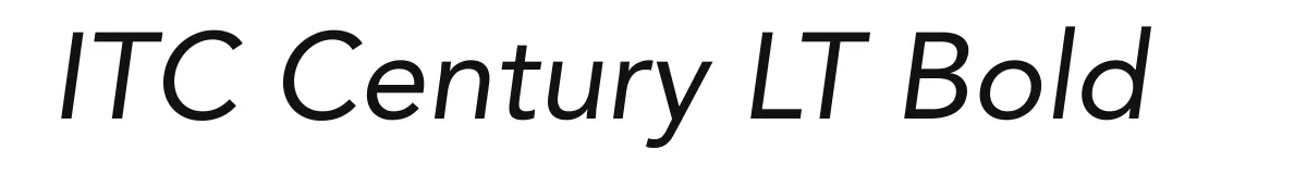 ITC Century LT Bold font preview