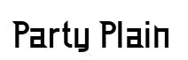 Party Plain original font preview