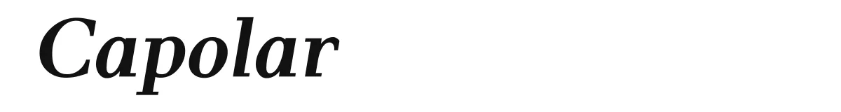 Capolar original font preview