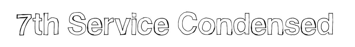 7th Service Condensed font preview