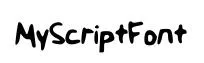 MyScriptFont