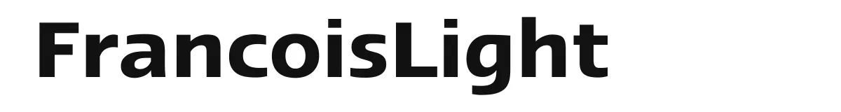 FrancoisLight original font preview