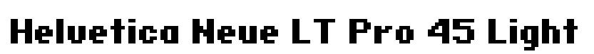 Helvetica Neue LT Pro 45 Light