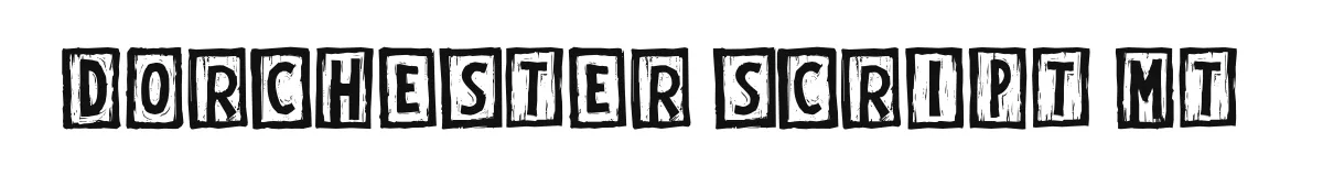 Dorchester Script MT original font preview
