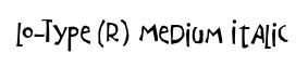 Lo-Type (R) Medium Italic