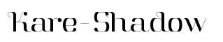 Kare-Shadow original font preview
