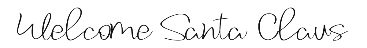 Welcome Santa Claus font preview