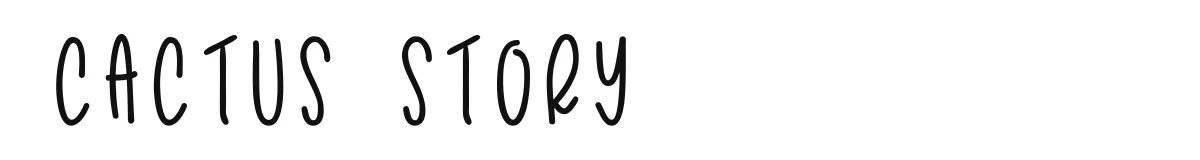 Cactus Story original font preview