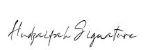 Hudzaifah Signature