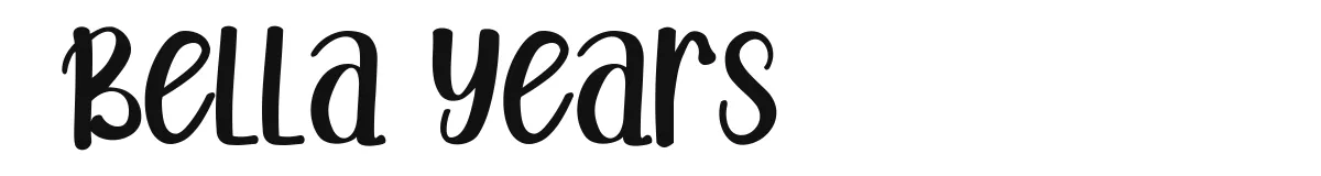 Bella Years font preview