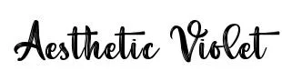 Aesthetic Violet font preview