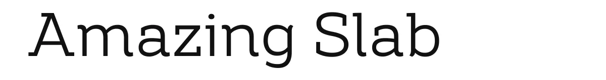 Amazing Slab font preview