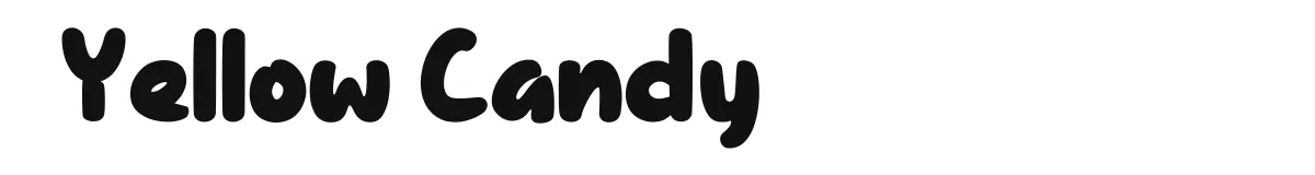 Yellow Candy font preview