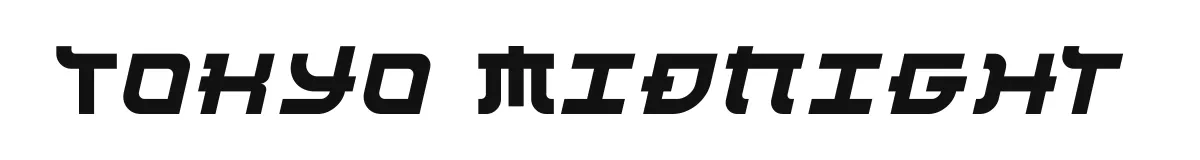 Tokyo Midnight font preview
