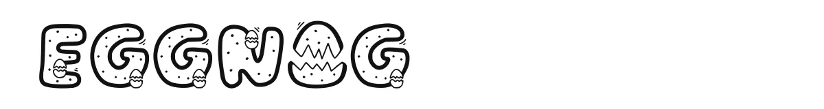 Eggnog font preview