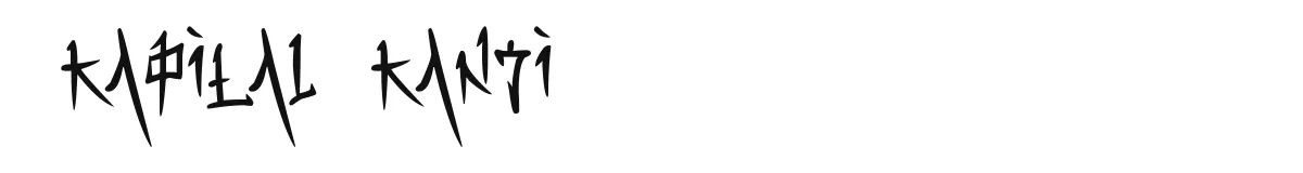 Kapital Kanji font preview