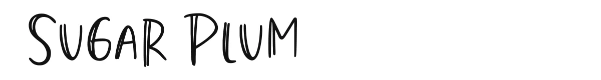 Sugar Plum font preview