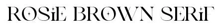 Rosie Brown Serif