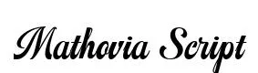 Mathovia Script