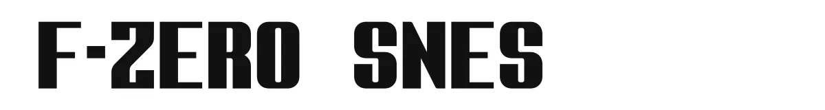 F-Zero SNES font preview