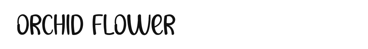 Orchid Flower font preview