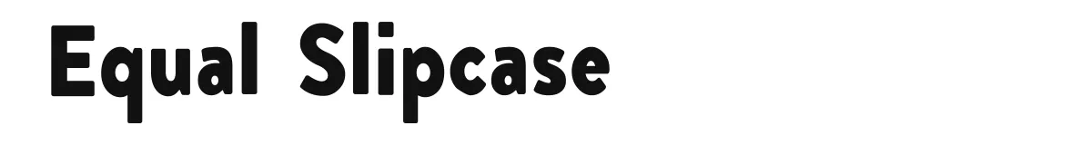Equal Slipcase font preview