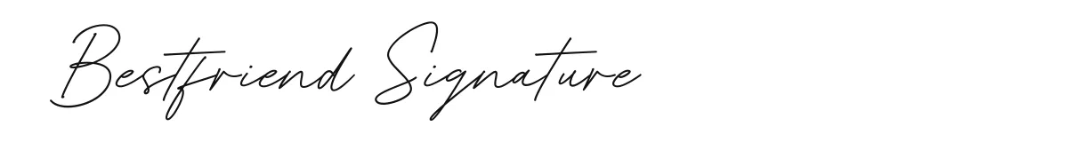 Bestfriend Signature font preview
