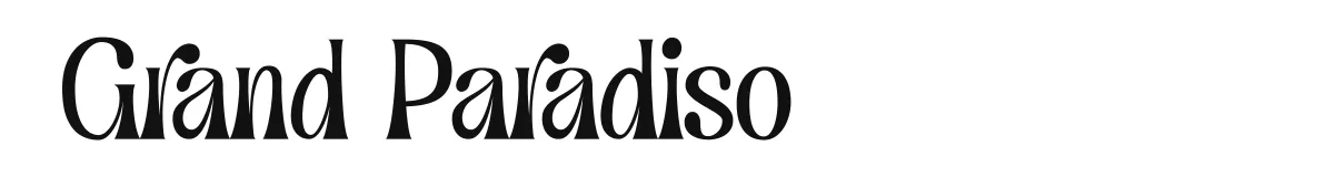 Grand Paradiso font preview