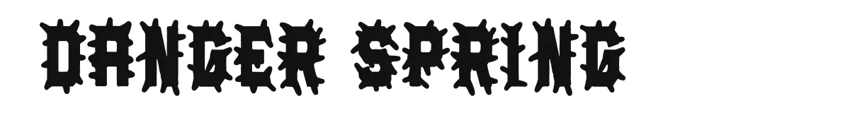 Danger Spring font preview