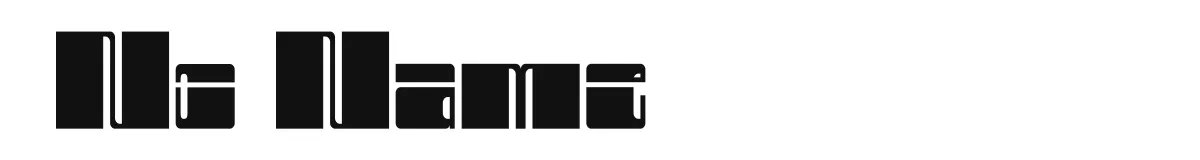 No Name original font preview